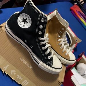 Converse All Star High Tops - Black and Tan